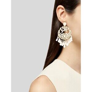 India Hicks Branching Out Earrings Womens White Jewelry Retired